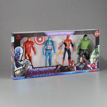 AVENGERS ACTION FIGURES TOY SET FOR KIDS - 4 PCS